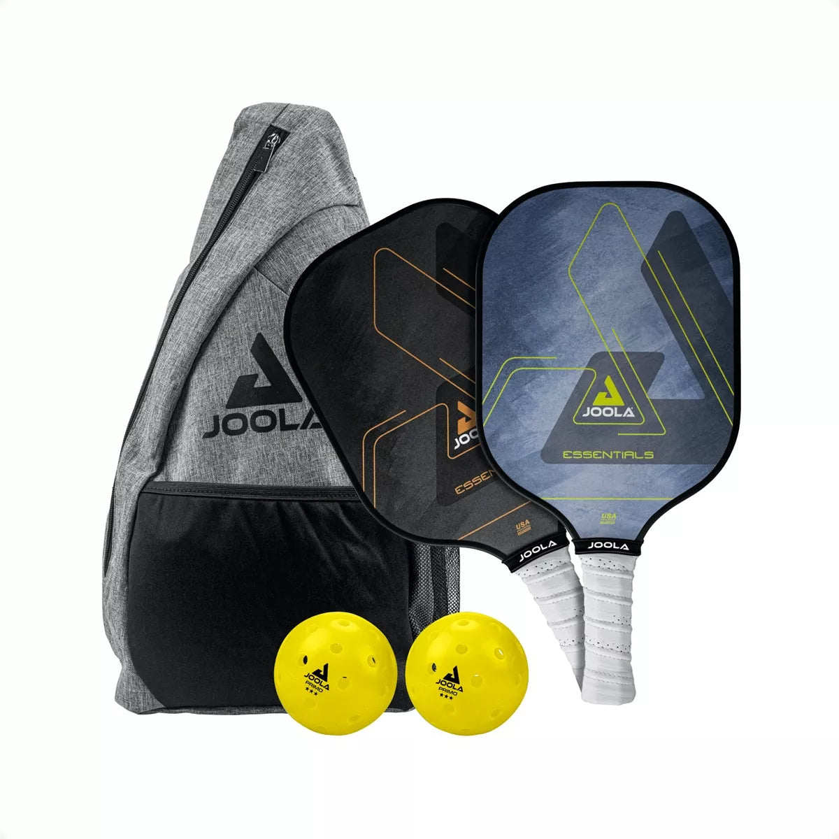 Kit de Pickleball JOOLA Essentials (2 Raquetes, 2 Bolas e 1 Bolsa)
