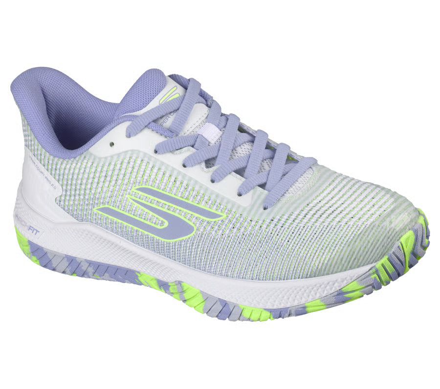 Tênis Skechers Viper Court Pro 2.0 Feminino - Branco+Lilás
