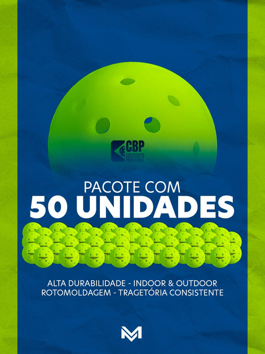 Bola de Pickleball MASASPORT CBP - Caixa com 50 unidades